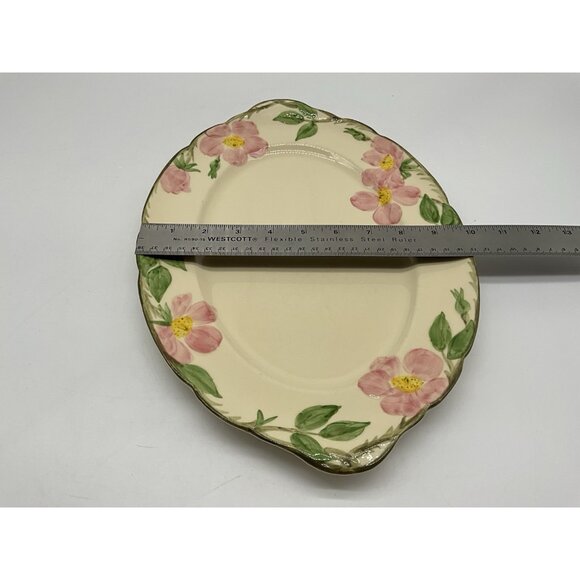 Desert Rose 14 inch Large Platter Fransican Earthenware Collectible 1970s Vtg - Picture 12 of 15
